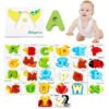Tarjetas Didácticas Abecedario Madera Montessori Juguetes