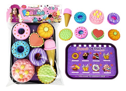 Set De Juguetes Cocina- Donas, Galletas Y Helado X9 Piezas