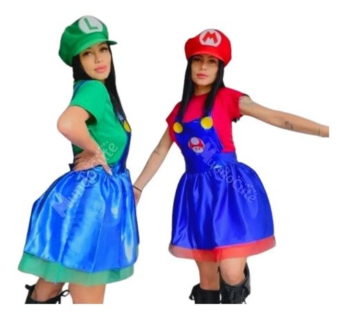 Disfraz Mario Bross O Luigi Mujer Hombre  Excelente Calidad