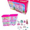 Casita Grande Muñecas Tipo Barbie Casa Juguetas Alta Calidad Fucsia
