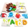 Tarjetas Didácticas Abecedario Madera Montessori Juguetes
