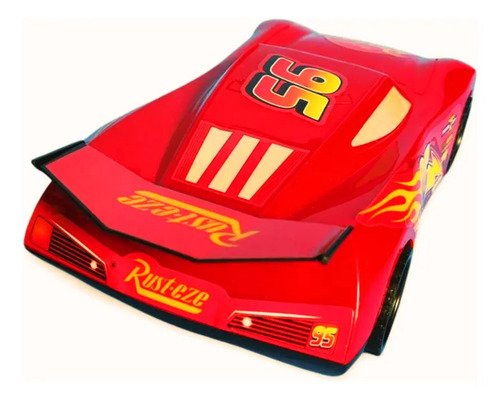 Carro Impulso Cars Juguete Auto Para Niños Mc Queen Cars Rojo