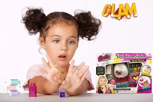 D_851402-MCO81475534235_122024-O.jpg Set Manicure Niñas Juguete Kit De Maquillaje Uñas Infantil