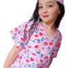 Disfraz De Enfermera Doctora Niña Rosado Alta Calidad