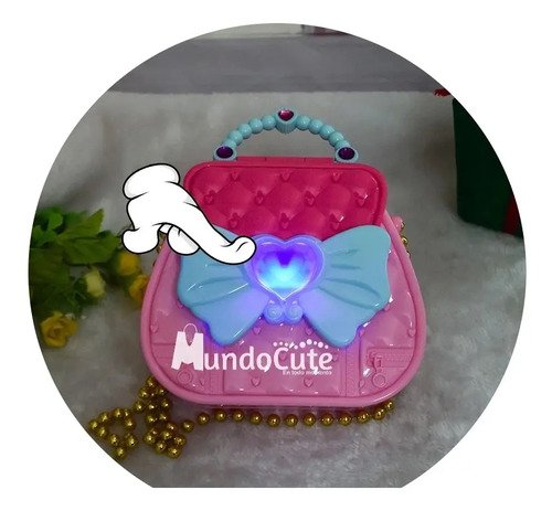 Bolso Iluminoso Accesorios Set De Belleza Para Niña Juguete