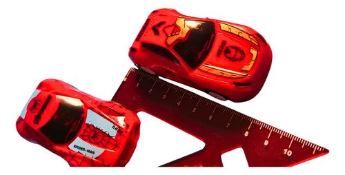 Carros Con Lanzador Juguete Divertido Niños Rojo