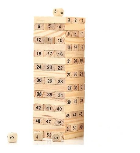 Jenga Torre Madera Yenga 48 Piezas Juego Mesa Genga