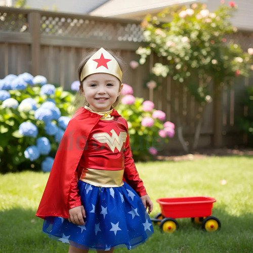 D_856291-MCO91828247137_092025-O.jpg Disfraz Niña Mujer Maravilla Disfraces Wonder Woman Difraz Niña