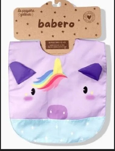 Babero Bebe Niña Antifluido Secado Rapido Facil Lavado Unico Rosa Pálido