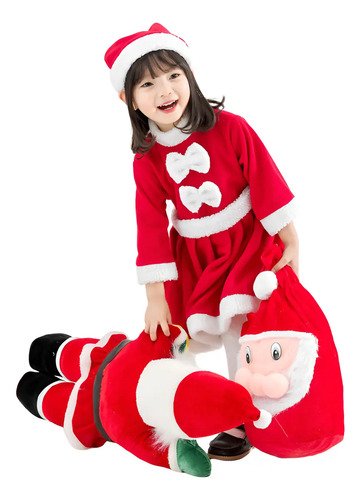 D_856781-MCO96673736300_112025-O.jpg Disfraz De Mamá Noel Para Niña Disfraces Navidad - ¡encanto Festivo Para Las Pequeñas!