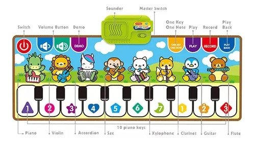 D_856830-MCO50319172558_062022-O.jpg Tapete Para Bebé Piano Musical Regalo Niños Gateo Babycute
