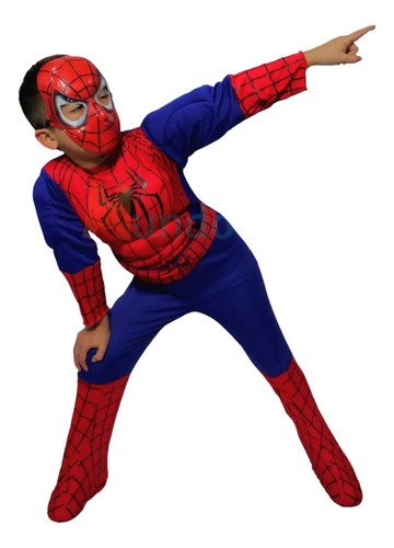 D_856926-MCO78806771462_092024-O.jpg Disfraz Spiderman Semiacolchado Hombre Araña Disfraces