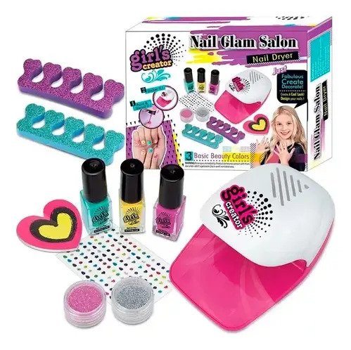 D_857763-MCO81207343380_122024-O.jpg Set Manicure Niñas Juguete Kit De Maquillaje Uñas Infantil