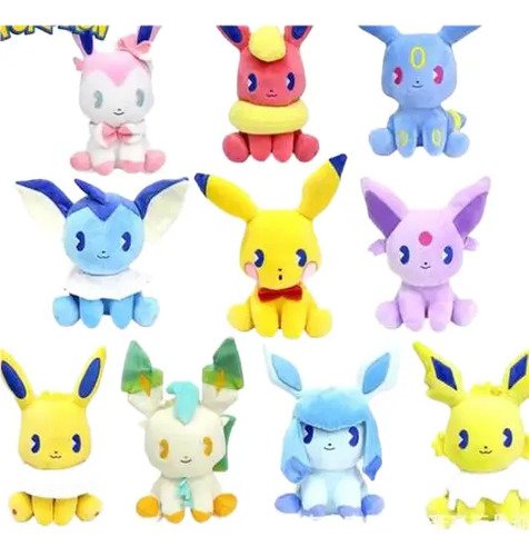 Peluches Pokémon 22cm - Colección De Personajes Populares Marrón
