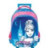 Combo Maleta Morral Rueda Lonchera Niña Princesa Cenicienta Rosa