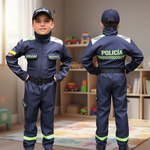 D_858424-MCO94062571639_102025-O.jpg Disfraz Policia Niño Disfraces Militar 10% Off Detective