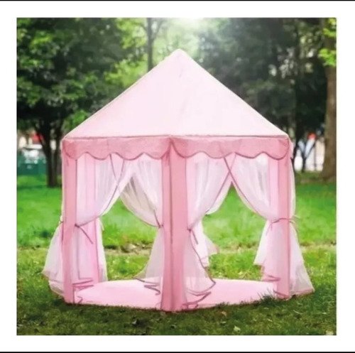 D_858518-MCO75026004846_032024-O.jpg Carpa Infantil Castillo Princesas Niña Portátil Rosa