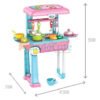 D_859204-MCO44203336555_112020-O.jpg Juguete Cocina Niñas Portatil Juego Accesorios Luz Y Sonido Rosa