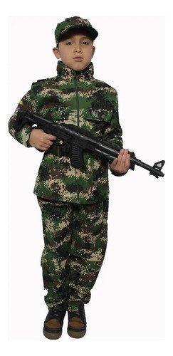 Disfraz Militar Camuflado Para Niños  Ideal Para Halloween Y Fiestas Temáticas