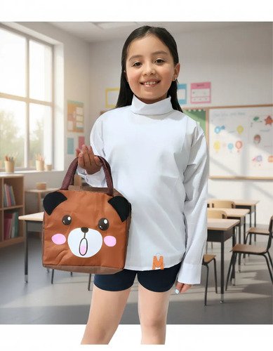 D_859751-MLA103883984835_012026-O.jpg Blusa Cuello Tortuga X3 Unidades Uniforme Escolar Camisa