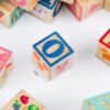 Bloques De Madera Abecedario Didácticos Letras Y Numeros