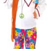 Disfraz De Hippie Niña - Estilo Retro Y Divertido Para Fiestas Temáticas