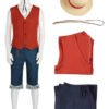 Disfraz Luffy One Piece Niño Cosplay Monkey D. Luffy
