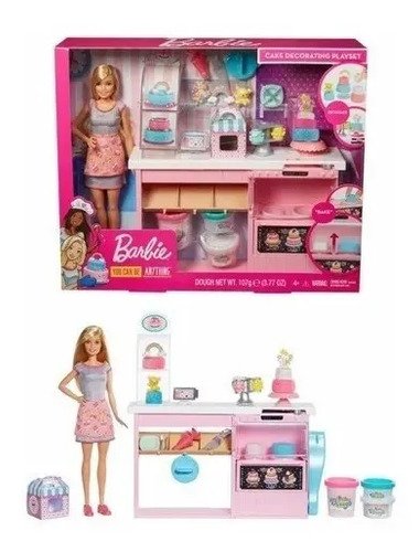 Muñeca Barbie Repostera Decora Plastilina Cocina Original