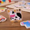 Combo De 3 Rompecabezas Madera 3d Montessori Animales
