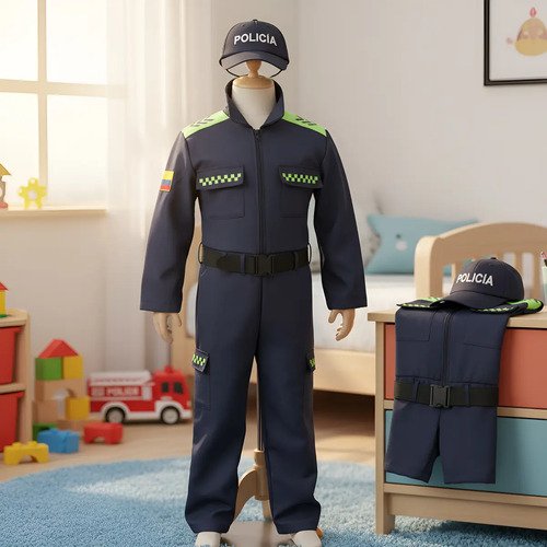 D_863215-MCO93641892600_102025-O.jpg Disfraz Policia Niño Disfraces Militar 10% Off Detective