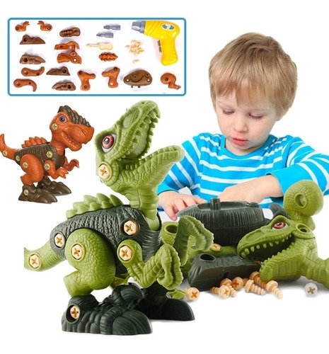 Juguete Dinosaurio Armable Niños Juegos Didácticos