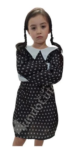 Disfraz Niña Merlina Locos Adams Disfraces Mujer Nuevo Diseño Excelente Calidad