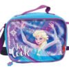 Kit Morral Maleta Ruedas Y Lonchera Mediano Frozen Original Rosa