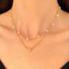 D_866872-MCO90459698227_082025-O.jpg Collar Y Pulsera Para Mujer Elegantes De Perlas Imitación Dorado