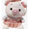 Peluche Cerdito Con Vestido Y Moño 22cm - Adorable Diseño Rosa