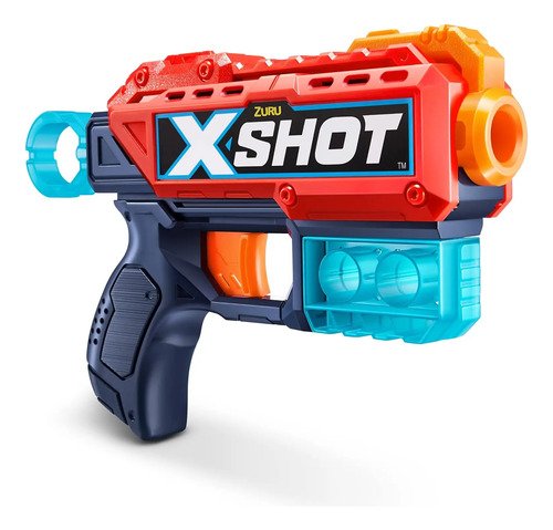 D_868306-MCO80531920934_112024-O.jpg Pistolas Xshot Combo2 Lanzadores, Alcance De 27m + 44 Dardos Azul Acero