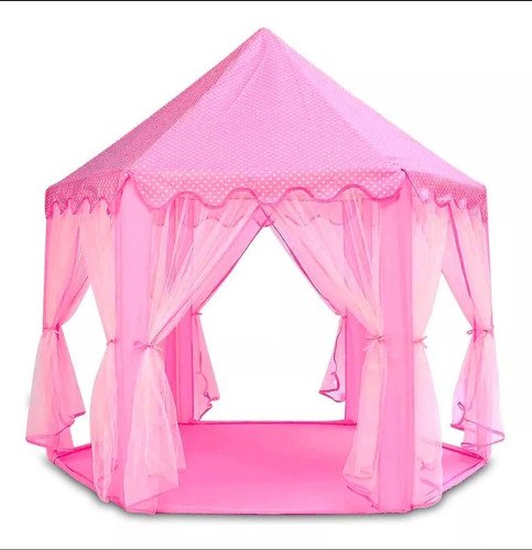D_868854-MCO75026004848_032024-O.jpg Carpa Infantil Castillo Princesas Niña Portátil Rosa