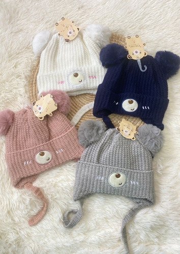 D_869070-MCO69301545241_052023-O.jpg Gorro Térmico Para Bebés Niños Clima Frío Niñas