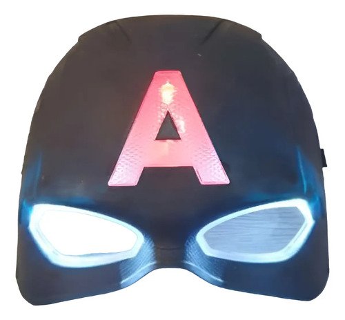 D_871597-MCO96606498718_112025-O.jpg Máscara Capitán América Con Luces Led Para Niños Azul Oscuro Capitán América