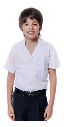 D_871835-MCO40372031981_012020-O.jpg Camisa Blanca Cuello Sport Manga Corta Adulto Premium