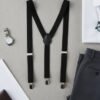 D_872531-MCO93993173119_102025-O.jpg Tirantes Negros Clásicos Ajustables Accesorios Disfraces Negro Lisa