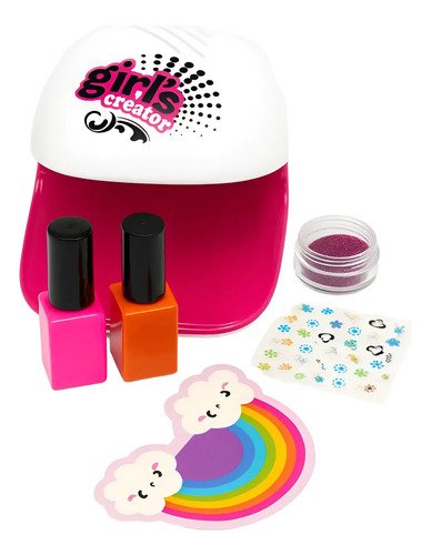D_872621-MCO116368360593_082026-O.jpg Set De Uñas Para Niñas Con Secador, Esmalte Realistas
