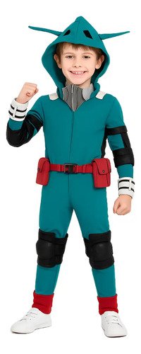 Cosplay Deku Izuku Midoriya Disfraz Niño Anime Mi Héroe Academia