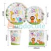D_875218-MCO45528043174_042021-O.jpg Kit De Fiesta Animales Selva Niños Bebés Cumpleaños