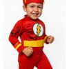 D_876881-MCO89937143670_082025-O.jpg Disfraz Flash Niño Con Cinturón Y Máscara Disfraces Superhéroes Mundocute