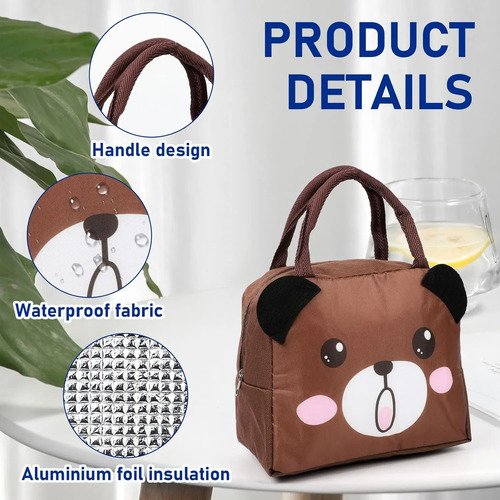 Lonchera Niños Bolsa Térmica Infantil Diseños Cute
