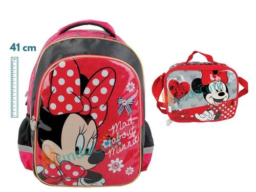 D_880816-MCO29148583657_012019-O.jpg Maleta Y Lonchera Minnie Morral Maletin Original Disney Rojo