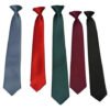 Corbata Colegio Azul, Negra, Gris, Verde Y Rojo Uniforme