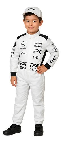 D_882572-MCO95981820320_102025-O.jpg Disfraz Piloto Formula 1 Niños Disfraces F1 Piloto Overol