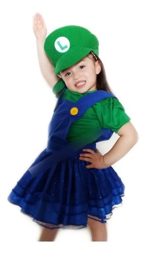 D_884120-MLA51794160641_102022-O.jpg Disfraz Luigi Niña Mario Bros En Tutú Alta Calidad Disfraces Disfraces Niñas Verde Oscuro 4
